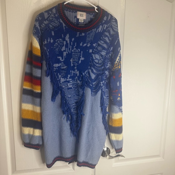 Urban Outfitters BDG Marlon Spliced Pullover Knit Sweater - Picture 3 of 6